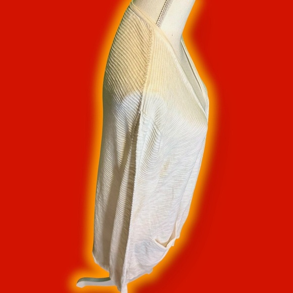 Madewell ‘Summer Ryder Cardigan Sweater in Stripe’ in “Pearl Ivory” Size Small - Picture 14 of 16